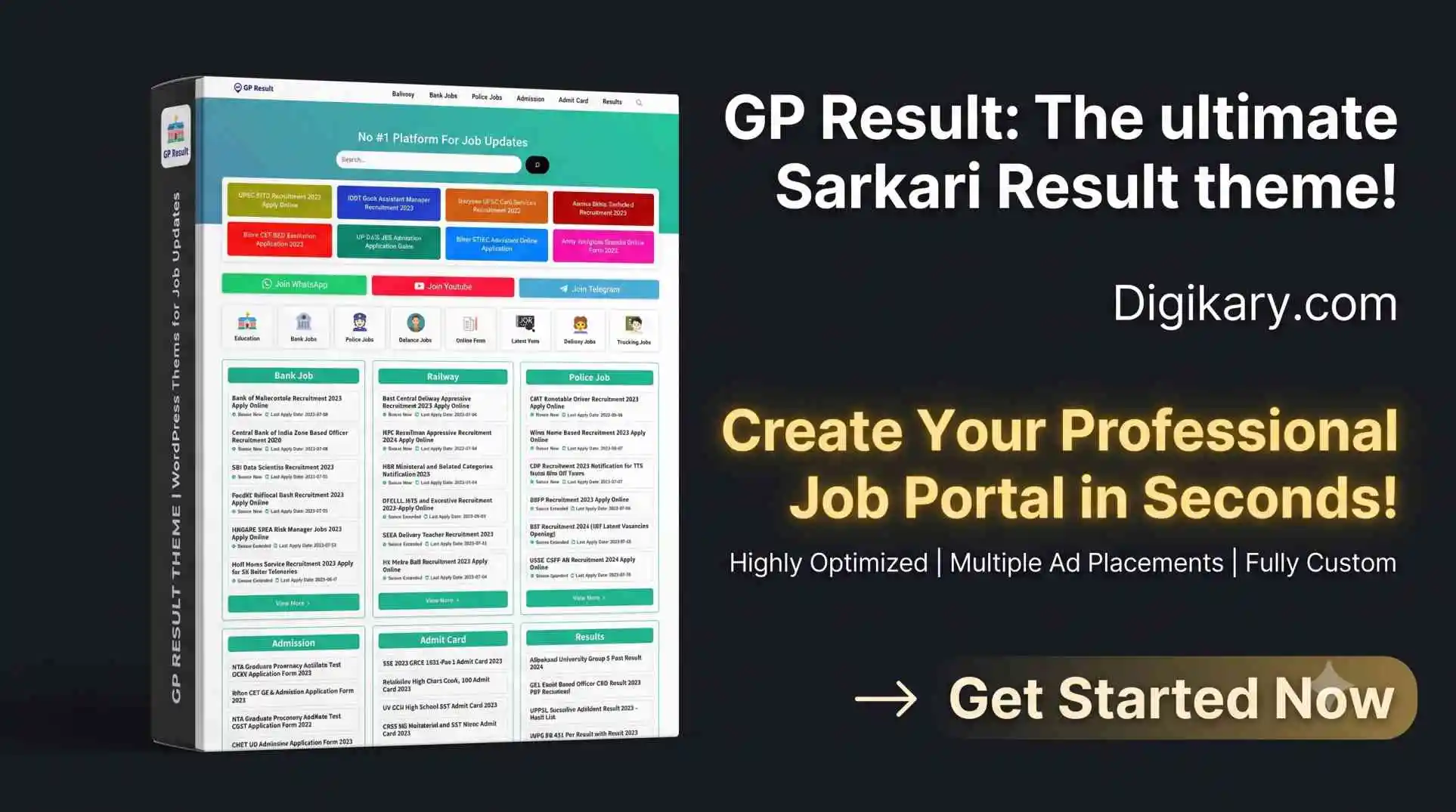 GP Result Theme for WordPress